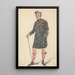 Oncle George en costume de berger des Highlands - George Walker — quadro incorniciato alla parete