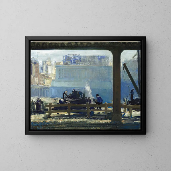 Mattino blu - George Wesley Bellows — quadro incorniciato alla parete