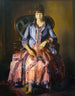 Emma in abito viola - George Wesley Bellows — vista dell’opera