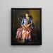 Emma in abito viola - George Wesley Bellows — quadro incorniciato alla parete