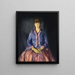 Emma nella veste viola - George Wesley Bellows — quadro incorniciato alla parete