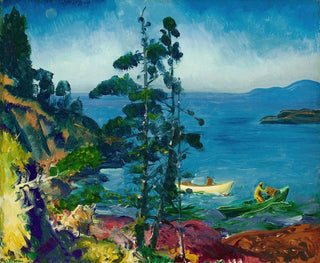 Blu della sera che si occupa delle celle dei granchi all'alba - George Wesley Bellows — vista dell’opera