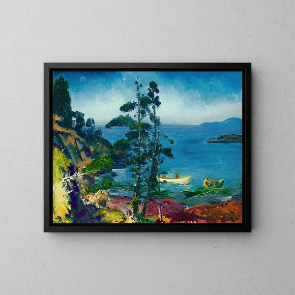 Blu della sera che si occupa delle celle dei granchi all'alba - George Wesley Bellows — quadro incorniciato alla parete