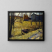 Meules di fieno e granaio - George Wesley Bellows — quadro incorniciato alla parete