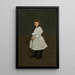 Petite fille en blanc Queenie Burnett - George Wesley Bellows — quadro incorniciato alla parete