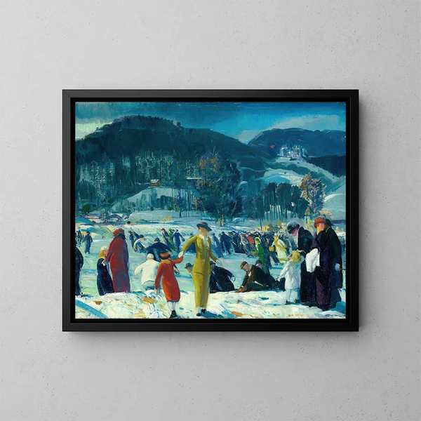 Amour de l'hiver - George Wesley Bellows — quadro incorniciato alla parete