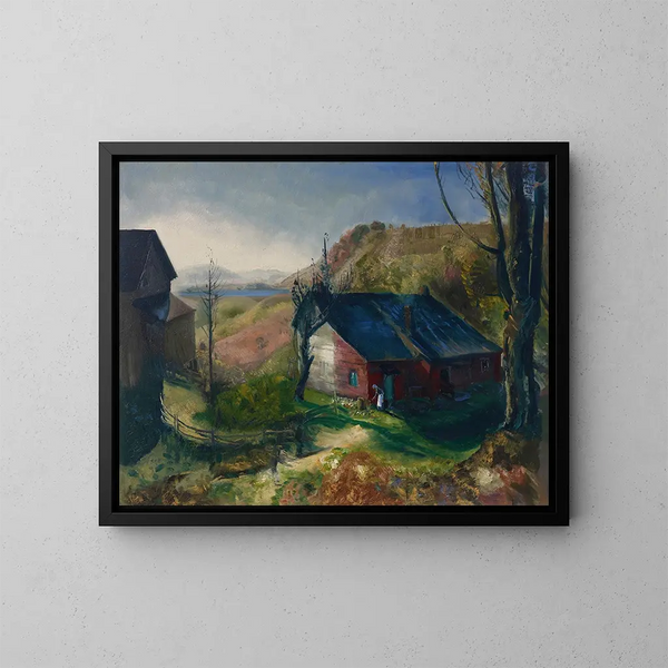 Ferme de montagne - George Wesley Bellows — quadro incorniciato alla parete
