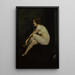 Giovane ragazza nuda Mlle Leslie Hall - George Wesley Bellows — quadro incorniciato alla parete