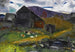 Vecchia stalla, valle ombreggiata - George Wesley Bellows — vista dell’opera