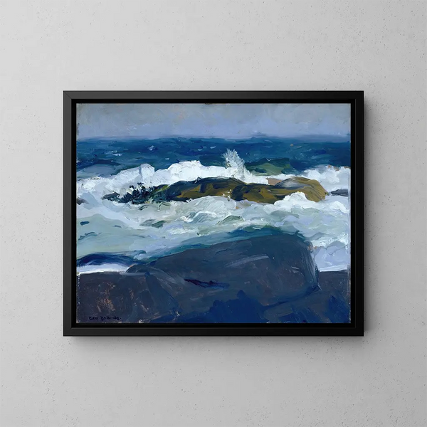 Récif de roches, Maine - George Wesley Bellows — quadro incorniciato alla parete