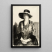 Le chapeau noir - George Wesley Bellows — quadro incorniciato alla parete