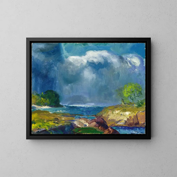 La tempesta in arrivo - George Wesley Bellows — quadro incorniciato alla parete