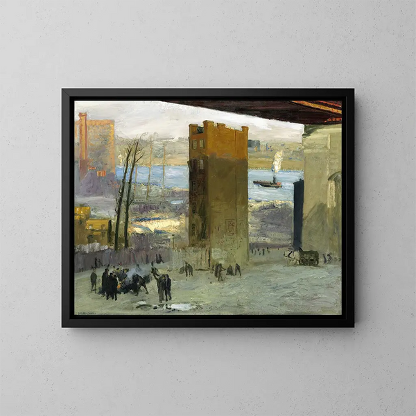 Le Lonesome Tenement - George Wesley Bellows — quadro incorniciato alla parete