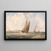 Bateaux de pêche dans une forte houle au large de la côte - George William Crawford Chambers — quadro incorniciato alla parete