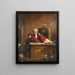 Il giudice e il bambino innocente testimone di un crimine - George William Joy — quadro incorniciato alla parete
