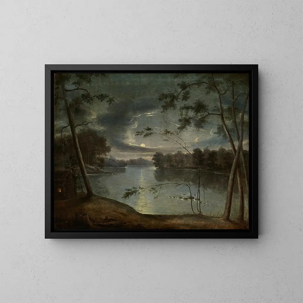 Paesaggio notturno - George Winter — quadro incorniciato alla parete