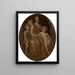 Ritratto di Mme John J. Albright e dei suoi figli - George de Forest Brush — quadro incorniciato alla parete