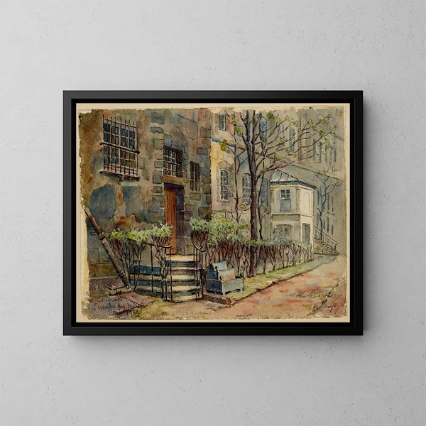 Convento dei Carmelitani, scala dei Martiri, rue de Vaugirard - Georges-Henri Manesse — quadro incorniciato alla parete