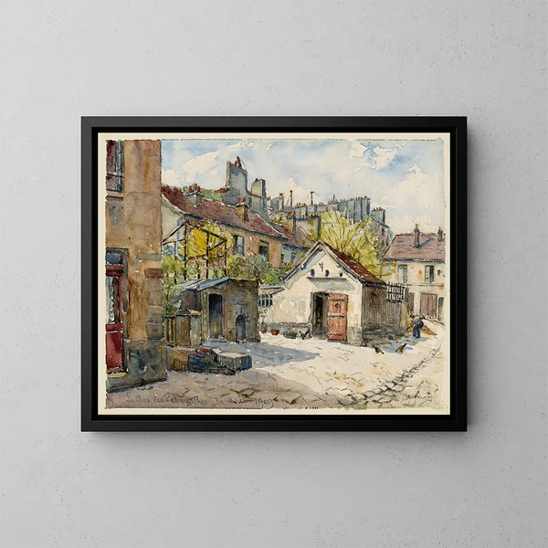 Le clos des Patriarches, 10 rue de l'Épée de Bois - Georges-Henri Manesse — quadro incorniciato alla parete