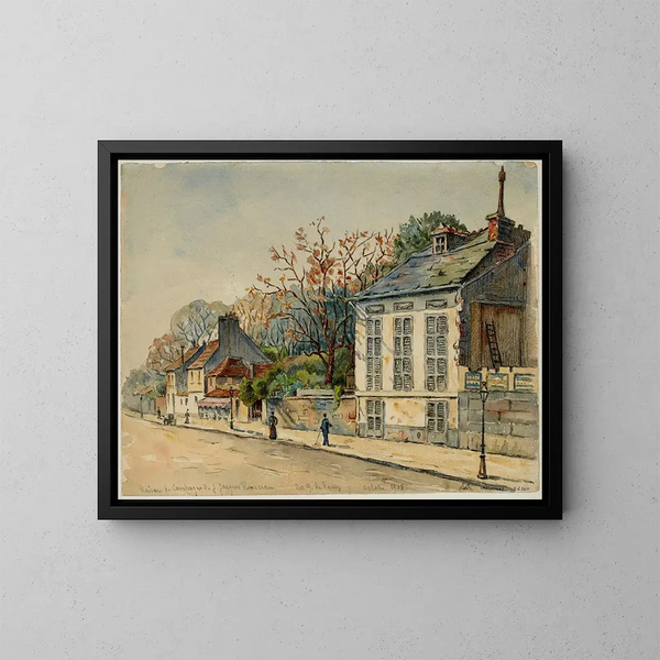 Casa di campagna di Jean-Jacques Rousseau, 20 quai de Passy - Georges-Henri Manesse — quadro incorniciato alla parete