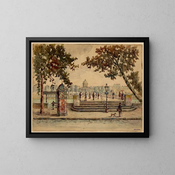 Passerelle des Arts - Georges-Henri Manesse — quadro incorniciato alla parete