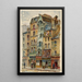 Vieille maison du XVe siècle 6 rue Boutebrie - Georges-Henri Manesse — quadro incorniciato alla parete