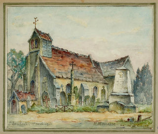 GeorgesHenri Manesse - Vue de lglise et du cimetire de Saint Laurent o furent enfouis les restes des religieuses et solitaires de PortRoya.webp