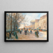 Parigi Passeggianti alla Madeleine - Georges Fraipont — quadro incorniciato alla parete