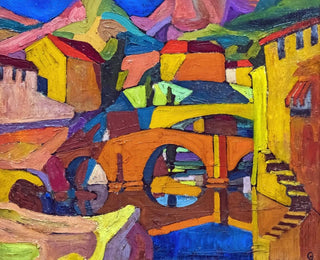 Georges Gaudion - Cubist village.webp