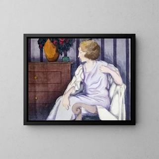 Lumière in un interno - Georges Gaudion — quadro incorniciato alla parete