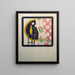 Nature morte con vaso e tende - Georges Gaudion — quadro incorniciato alla parete