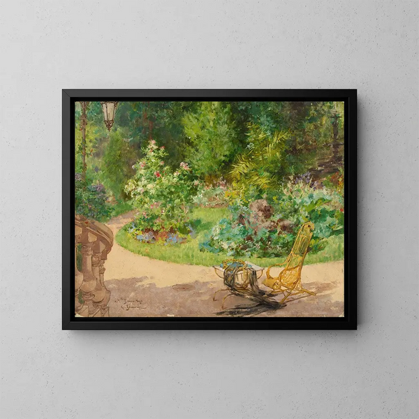 Il giardino dell'avenue d'Eylau - Georges Jeannin — quadro incorniciato alla parete