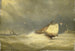 Mare agitato con vele - Georges Johannes Hoffmann — vista dell’opera