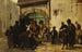 Spettacolo di burattini in una strada spagnola - Georges Jules Victor Clairin — vista dell’opera
