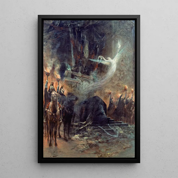 Georges Jules Victor Clairin - Funrailles de Victor Hugo la veille sous larc de triomphe.webp