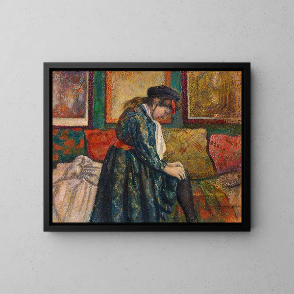 La Jarretière - Georges Lemmen — quadro incorniciato alla parete