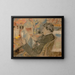 Ritratto di Jan Toorop - Georges Lemmen — quadro incorniciato alla parete
