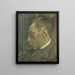 Ritratto di Verhaeren - Georges Lemmen — quadro incorniciato alla parete