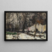 Alberi del parco con biancheria appesa - Georges Moteley — quadro incorniciato alla parete