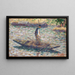 Un Pêcheur - Georges Seurat — quadro incorniciato alla parete