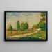 Sul bordo del villaggio - Georges Seurat — quadro incorniciato alla parete