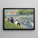 Bagnanti Studio per Bagnanti ad Asnières - Georges Seurat — quadro incorniciato alla parete