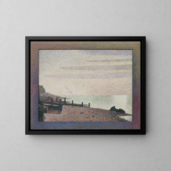 Serata a Honfleur - Georges Seurat — quadro incorniciato alla parete