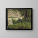 Bord de rivière herbeux - Georges Seurat — quadro incorniciato alla parete