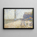 L'Hospice et le Phare de Honfleur - Georges Seurat — quadro incorniciato alla parete