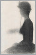 Femme assise avec une ombrelle - Georges Seurat — vista dell’opera