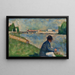 Studio per I Bagnanti ad Asnières - Georges Seurat — quadro incorniciato alla parete