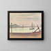 Il canale a Gravelines al crepuscolo - Georges Seurat — quadro incorniciato alla parete