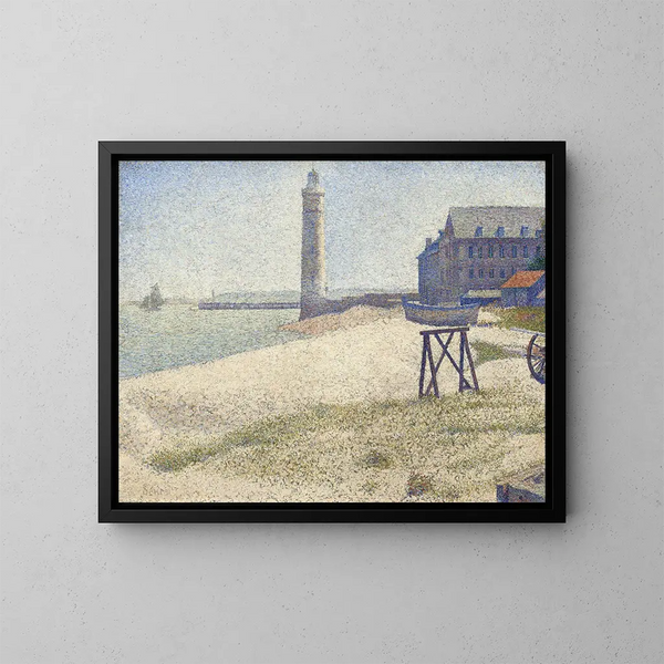 Il faro di Honfleur - Georges Seurat — quadro incorniciato alla parete