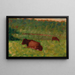 Vache dans un pré - Georges Seurat — quadro incorniciato alla parete